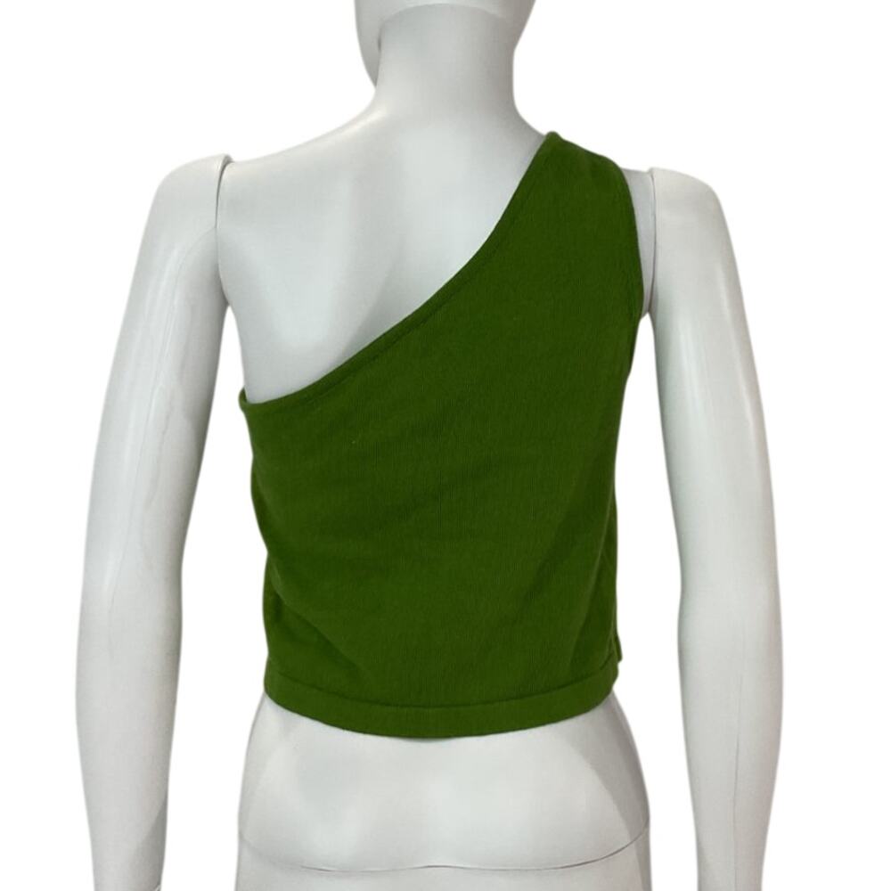 Callahan Asymmetric Olive Lora Top Size S - Picture 2 of 5